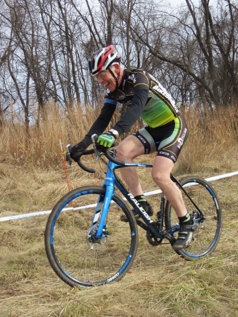 Bill Jennings en route to another podium finish at Boxing Day Cyclocross in Leawood, KS.