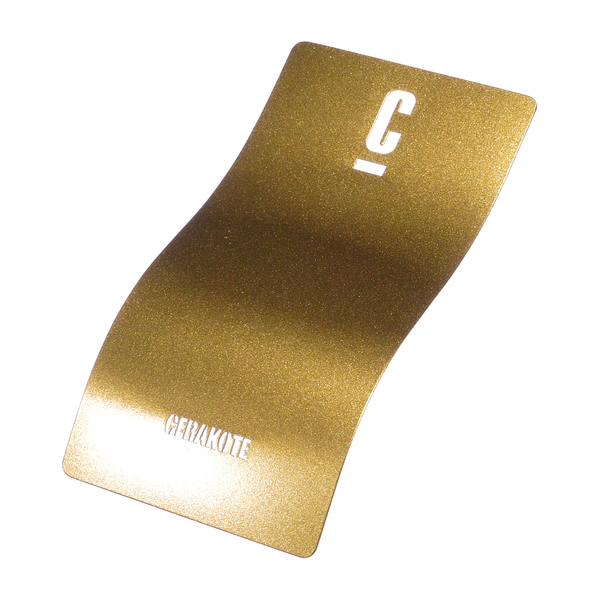 A curved metallic gold sheet with a white letter 'C' and the brand name 'GENDRAKOTE' embossed in white.